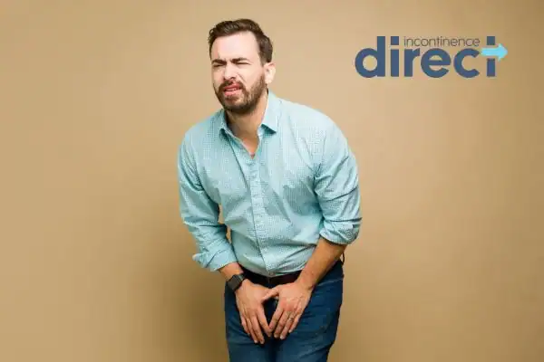 Image of a middle aged man suffering with urge incontinence Swansea